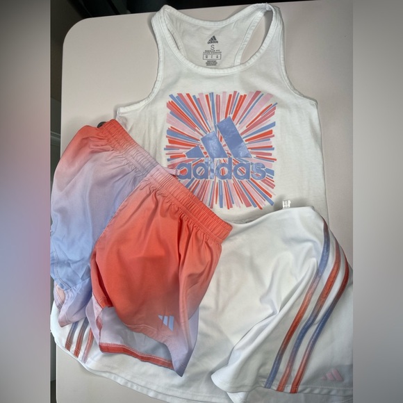 adidas Little Girls 2-pc. Skort Set and shorts included - Picture 8 of 12
